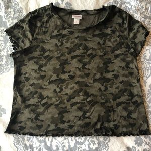 Camo Crop Top